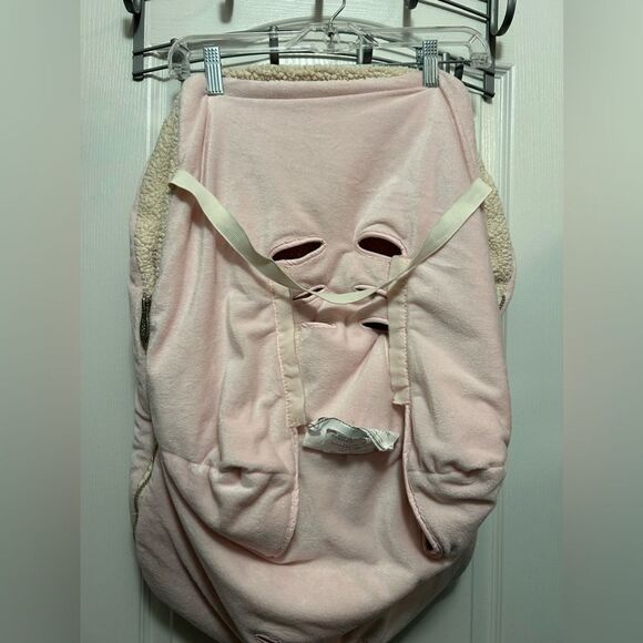 JJ Cole Collections BundleMe Pink Fleece Car Seat Blanket cover infant 0-12 m - Picture 10 of 14